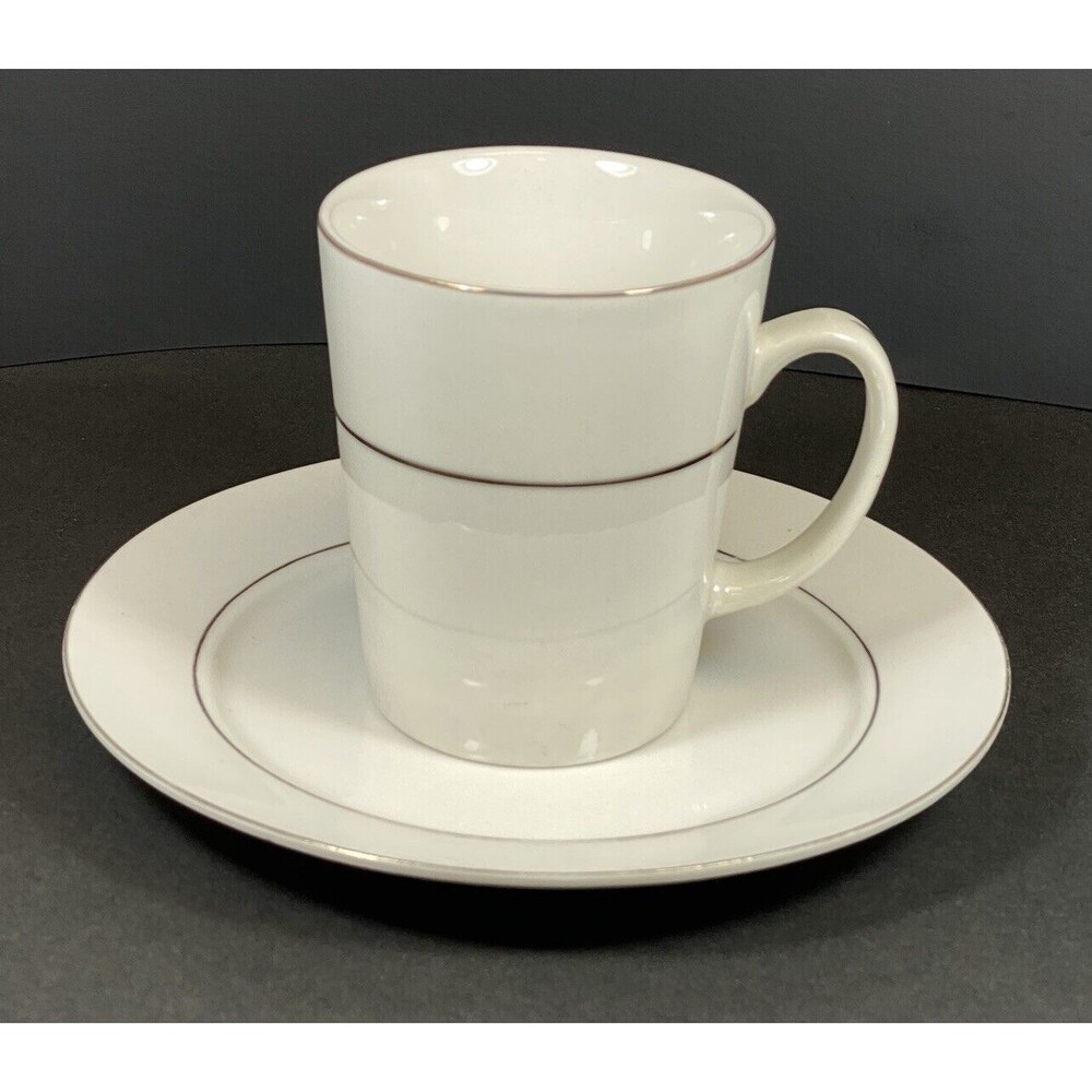 Everyday Gibson Set Of (Mug And Plate) With Gold Trim